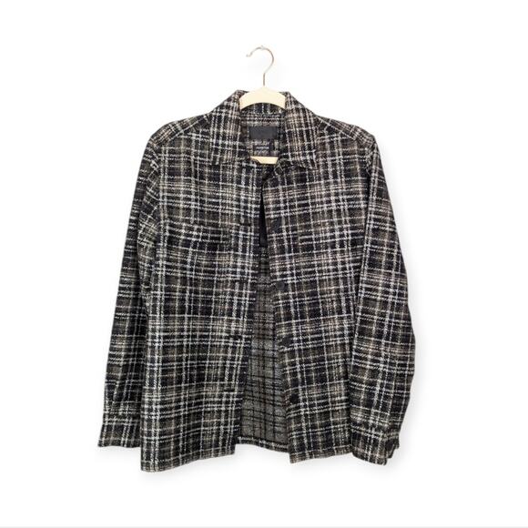 BARRY Navy and Green with Yellow Plaid, Italian Flannel